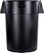 CFS 34104403 Round Waste Container, 44 gal, Black