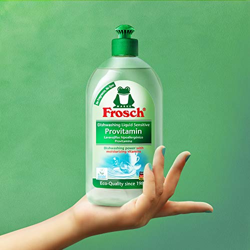 Frosch Natural Unscented Sensitive Provitamin Dish Soap, Vegan Hand
