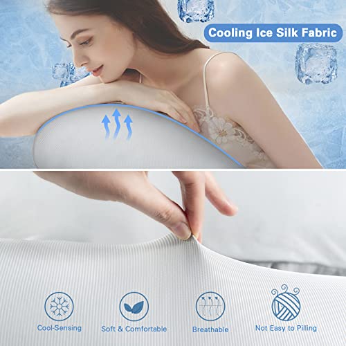 Pregnancy Pillow Cooling, Adjustable Belts Full Body Pillow
