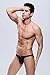 99extra Underwear, Men's Mesh Ice Fiber Low Rise Skinny Bikini - Black(2XL)