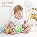 TUMAMA Baby Toys for 3, 6, 9, 12 Months Newborn, Soft Cute Stuffed Animal Rattles for Baby and Infant Developmental Hand Grip, 4 PCS