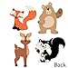 Big Dot of Happiness Stay Wild - Forest Animals - Bear, Deer, Skunk and Fox Decorations DIY Woodland Baby Shower, Birthday Party Essentials - Set of 20