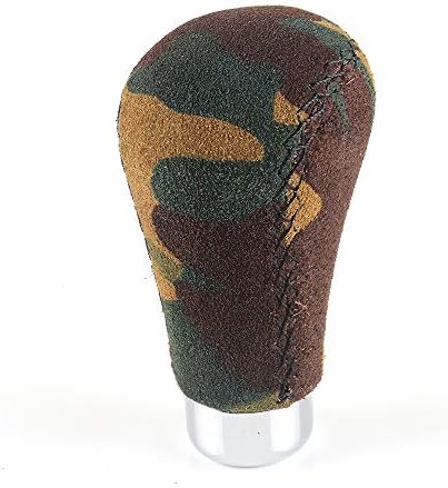 Top10 Racing Gear Shift Knobs Collars Cover Camouflage Suede Hand Brake Shift Handle Stick Sleeve Case Antiskid for Car Universal: Automotive