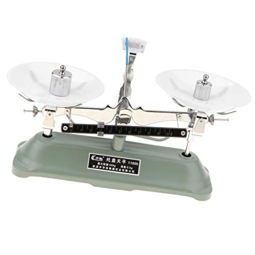 Fenteer 500 Gram Table Mechanical Balance Scale with 7 Weights School Physics Teaching Tool