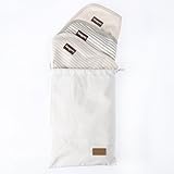Changing Pad Liners - 3 Pack 100% Organic Un-Dyed Cotton Baby Changing Mat - 28 Inch x 20 Inch - Waterproof Lining for Portable Diaper Changing - Gift Bag