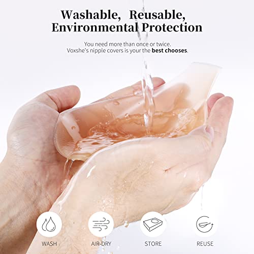 Stick On Bra Invisible Silicone Breast Lift Nipple Covers Adhesive Bras for Girls and Women Nude