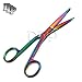 DDP MULTI TITANIUM COLOR RAINBOW KNOWLES BANDAGE SCISSORS 5 1/2
