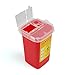 D & H Medical Sharps Disposal Container: 3-Pack Biohazard Needle Container 1-Quart Size | Safe Lock Containers for Disposal of Syringes, Blades & Lancets| Top Tattoo Supplies Disposal Kit