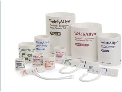 Welch Allyn One Piece Neonate Disposable Blood Pressure Cuff, 2 Tube, 5082-103-2