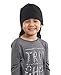 Tough Headwear Kids Fleece Winter Beanie Hat - Cold Weather Midweight Beanie for Girls & Boys - Ultimate Thermal Retention Black
