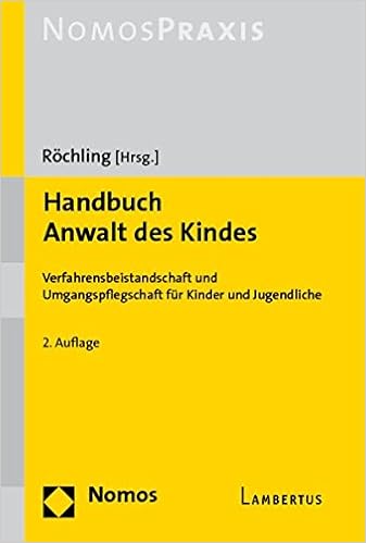 Handbuch Anwalt Des Kindes Verfahrensbeistandschaft Und Umgangspflegschaft Fur Kinder Und Jugendliche Rochling Walter Amazon De Bucher