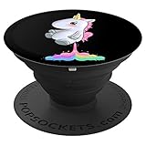 Rainbow Farting Unicorn Accessories Gift Women Girls Kids - PopSockets Grip and Stand for Phones and Tablets