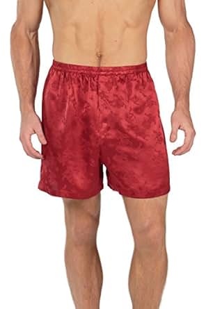 TexereSilk Men's 100% Silk Boxer Shorts - Luxury Underwear (Executive