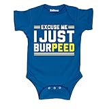 Excuse Me I Just Burpeed Peed Funny Workout Humor Novelty Infant Baby Bodysuit