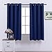 NICETOWN Navy Blue Curtain 63 inches Long - Home Decoration Light Blocking Room Darkening Drape/Drapery for Nursery Room, Ring Top, 52 inches Wide by 63 inches Long, 1 PC