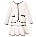 Richie House Girls Plaid Skirt 2P Set Long Sleeve Jacket Coat Party Dress Skirt Fall Outfit RHK3008