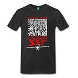 Spreadshirt Men's CT FLETCHER I Don't Care T-Shirt, black, L