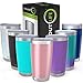 CHILLOUT LIFE 20 oz Stainless Steel Tumbler with Lid & Gift Box | Double Wall Vacuum Insulated Travel Coffee Mug with Splash Proof Slid Lid | Insulated Cup for Hot & Cold Drinks, Rose Gold Tumbler