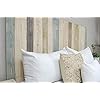 Farmhouse Mix Headboard Queen Size, Hanger Style, Handcrafted. Mounts on Wall. Easy Installation