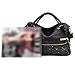 Qianle Fashion Sexy Leopard Print/ Black Bag Paillette Shoulder Bags Handbags for Women Leopard
