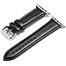 Pierre Case Compatible with Apple Watch Band 44mm 42mm for Series 6 5 4 3 2 1 iWatch Bands Men Genuine Leather Replacement Strap Adjustable Stainless Metal Clasp