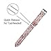 AKOPUGA Compatible with Galaxy Gear S2 Watch Bands 20mm/42mm Shiny Leather Strap Glitter Sparkling Wristband for Samsung Galaxy Watch 42mm/S2 Classic Smartwatch/SM-R810/SM-R815 (Rose Gold 20mm/42mm)