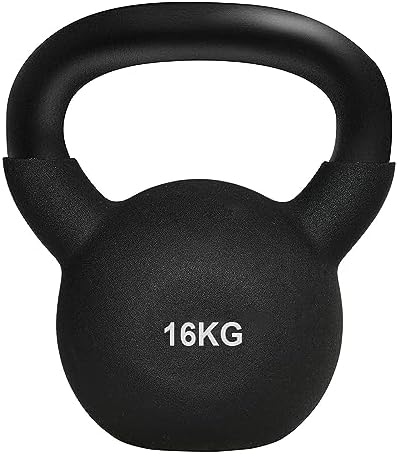 YALLA HomeGym 16KG Kettlebell Cast Iron Rubber Coated Floor
