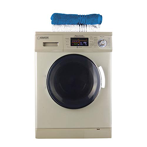 Equator 24” Compact All-in-One Combo Washer-Dryer, Vented or Ventless, 1200 RPM, Auto Water, Auto Dry, Winterize, Quiet, Fully Digital (Champagne Gold) 2019 Model