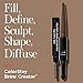 Revlon ColorStay Brow Creator, 2-in-1 Precise Eyebrow Pencil & Powder with Spoolie Brush, Waterproof, Stocking Stuffer for Her, 605 Soft Brown, 0.003 oz