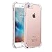iPhone 7 Case, Yoyamo iPhone 7 Crystal Clear Cover Case [Shock Absorption] with Transparent Hard Plastic Back Plate and Soft TPU Gel Bumper