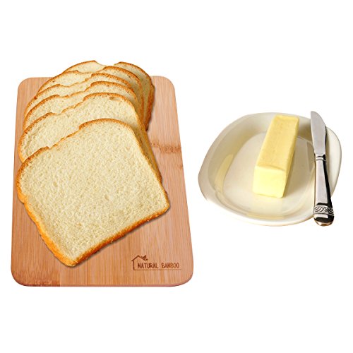Bamboo Cutting Board Set, ANKO 100% Original Bamboo 3-Piece Cutting & Serving Board Set, used for cut Food Prep, Meat, Vegetables, Bread, Crackers & Cheese. (3 PACK) - Thumbnail 3