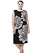 Chicwe Women's Sleeveless Floral Placement Printed Lined Plus Size Dress US12-28