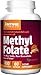 Jarrow Formulas Methyl Folate 5-MTHF Nutritional Supplement, Supports Brain, Memory, Cardiovascular Health, 400 mcg, 60 Count