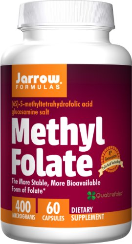 Jarrow Formulas Methyl Folate 5-MTHF Nutritional Supplement, Supports Brain, Memory, Cardiovascular Health, 400 mcg, 60 Count Jarrow Formulas Methyl Folate 5-MTHF Nutritional Supplement, Supports Brain, Memory, Cardiovascular Health, 400 mcg, 60 Count