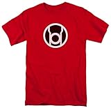 DC Comics Men's Green Lantern Short Sleeve T-Shirt, Red, Large