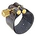 Rovner Ligature & Plastic Cap for Soprano Saxophone - Dark Ligature for Hard Rubber Mouthpiece (1RVS)