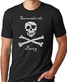 Surrender The Booty Funny Pirate T-shirt