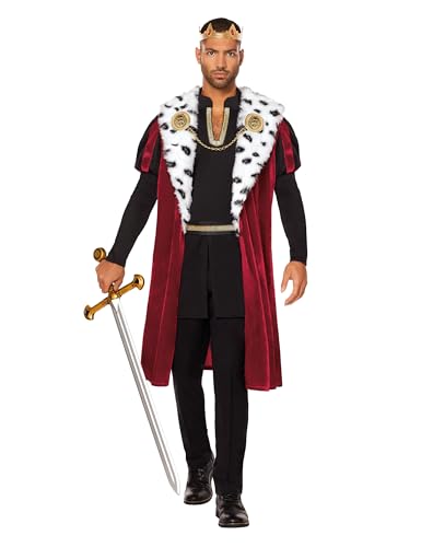 Spirit Halloween Adult Noble King Costume | Royalty Cosplay | Couple | Easy Halloween