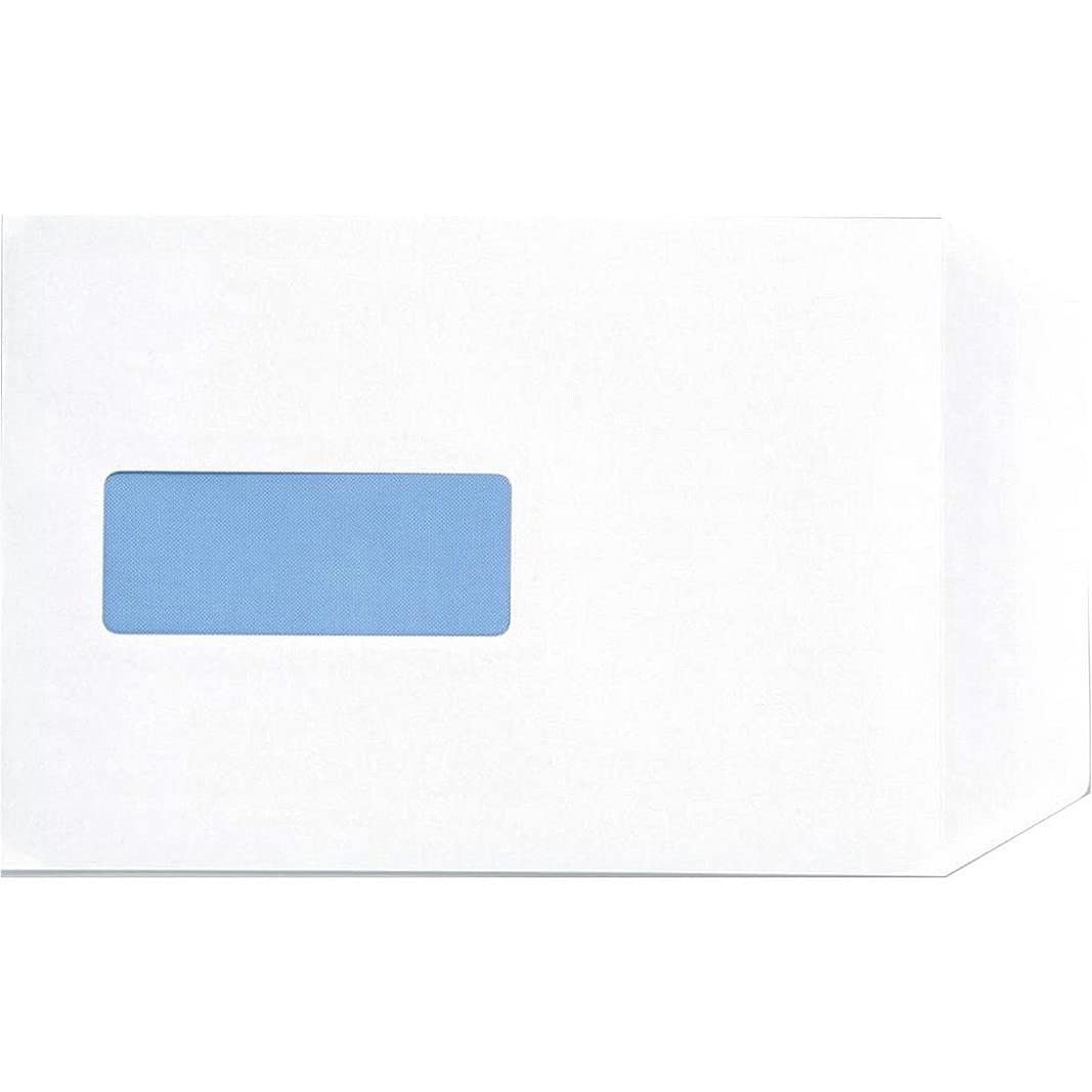 Q-Connect C5 Envelopes Window Pocket Self Seal 90gsm White (Pack of 20x25)