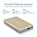 [Built-in Cables] OLALA S75 7500mAh Slide Power Bank Portable Charger with Apple MFi Lightning & USB Cables for iPhone, iPad, Samsung (Gold)