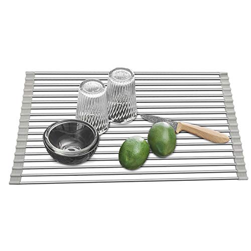 Dish Drying Rack,20" x 13" Roll up Sink Drying Rack,Over Sink Dish Rack