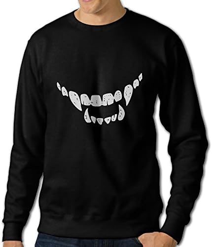 Heppl Look Devil Teeth Hoodie Sweatshirts Mens Sweaters Fleece