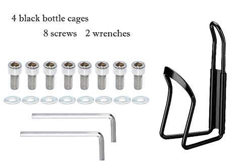 FGen 4pcs Sports Bicycle Bicycle Aluminum Alloy Bottle Cage Mountain Bike Bottle Cage - Thumbnail 2
