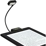 iKross Black Dual LED Clip-On Reading Light for Nook, eBook Readers, Tablet, Book, Textbook and more