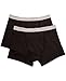 Calvin Klein Boys' Big Multipack, Steel Micro Boxer Brief Underwear, Black/Black, Large (12/14)