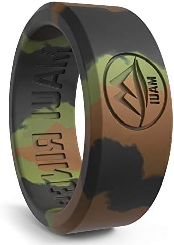 Silicone Wedding Ring for Men Solid Style Engagement Rings Silicone Wedding Band for Men Mens Ring Men Wedding Band Safe Ring for Athletes Sport Gym