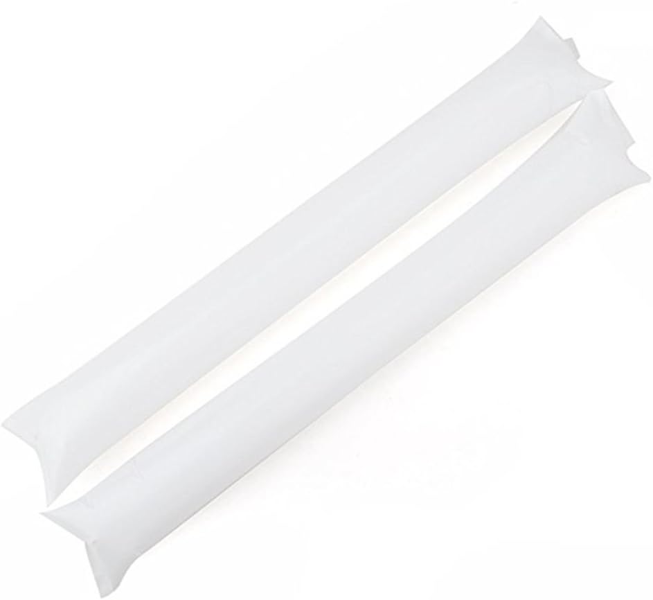 Thunder Sticks, Inflatable Stadium Noisemakers Bam Bam Cheer Sticks Blow Bar Inflatable Boom Sticks Noisemakers Stick Basketball Football Noisemakers Party Favors (White): Toys & Games