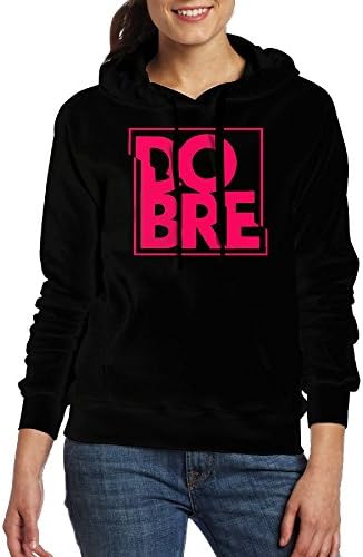 Dobre Brothers Logo Women Casual Style Hoodie Youth Sports Sweatshirt Black L