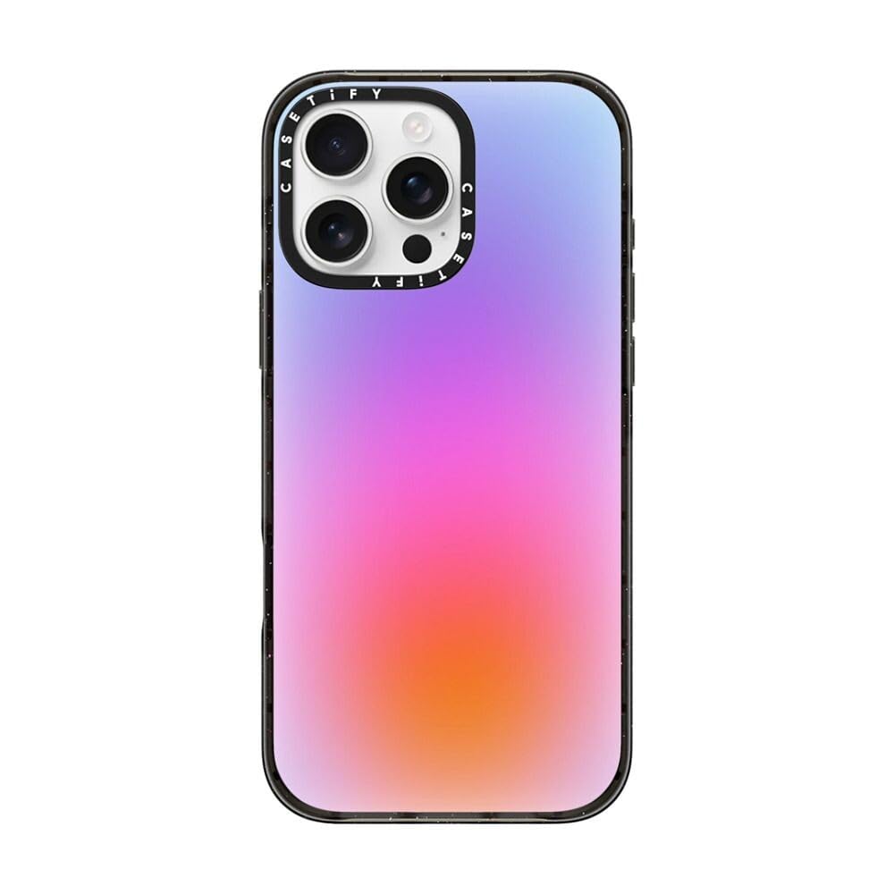 CASETiFY Impact iPhone 16 Pro Max Case [Slim / 8.2 ft. 4X Military Grade Drop Protection/Compatible with Magsafe] - Color Cloud - Clear Black — image 1