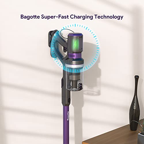 Cordless Vacuum Cleaner, Bagotte 25Kpa Powerful Suction Stick Handheld